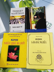 Combo: Tu Nhà, Thanh Quy Dành Cho Người Tại Gia, Kinh Nhân Quả Ba Đời, Kinh A Di Đà Nghĩa